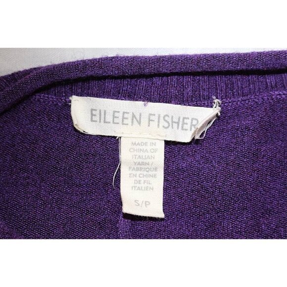 Eileen Fisher - Cozy Viscose Stretch Asymmetric Tunic, African Violet, Sml - Picture 3 of 8